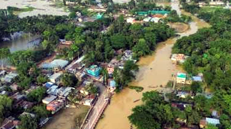 সিলেটে আবারও বাড়ছে পানি, বন্যার শঙ্কা